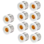 10pcs Light Bulb Socket Adapter Medium Base E27 to E12 Candelabra Screw Reducer