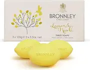 Bronnley England Lemon & Neroli Soaps for Women, 3.5 Ounce