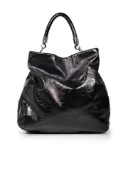 Black Patent Shoulder Bag