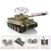 Henglong German Tiger I RTR RC Tank 3818 7.0 1/16 Upgraded Barrel Recoil Smoke