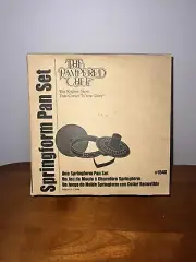 Pampered Chef Springform Pan Set #1540 NEW sealed package Circle & Heart