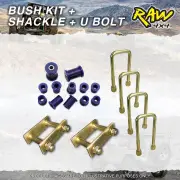 Rear RAW 4x4 Leaf Springs Bush Shackle U-bolt Kit for Foton Tunland 12-On