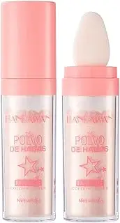 3 Colors Face Glitter Highlighter Powder, Highlight Patting Powder, Highlighter Glitter Face Powder Blusher, Fairy Highlight Patting Powder for Face Body