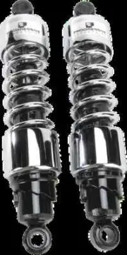 Progressive 412 Rear Shock Damper 12in Chrome Harley Dyna Super Glide Sport 99