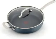 Tefal Platinum Induction Jumbo Cooker 4.8L Saute Pan Lid Deep Frying Pan