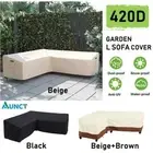 L Shape Corner Outdoor Sofa Cover Waterproof Rattan Corner Furniture V Shape