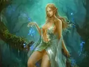 Anime fantasy art girl artwork blonde pointy ears Playmat Gaming Mat Desk