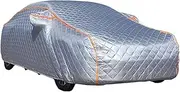 Car Cover Vehicle Covers, 3-Layer Heavy Thicken Car Covers, All-Weather Protection Anti-Hail Car Cover, Vehicle Cover Compatible with Car Toyota (Color : Silver, Size : RAV4)