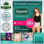 Adult Incontinence Underwear Medium 30 Count Blush Discreet Leak Protection