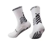SoxPro 20 Pair White Outdoor Sport Non-Slip breathable Mid-Barrel Grip Socks