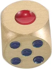 Brass Dice Set Metal Tabletop Game Dice for DIY Crafting Juggling Eye-catching Colors