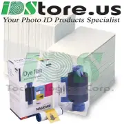Magicard MA250YMCKOK Color Ribbon & 200 Blank White PVC Cards Bundle