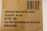(500) Humongous Hoard 3" x 4" Eternal Connection 130Pt Thick Top Loaders Case