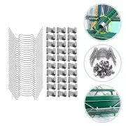 100 Pcs Leaf Spring Clips Cable Greenhouse Z-clips Glass Clamp Electric Wire