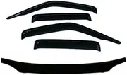 TradiesChoice 4X4 Bonnet Protector & Window Visors for Nissan Navara D22 2002-2015 Weathershields