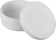 Yardenfun Aromatherapy Ornaments Essential Oil Sauna Holder Ring Holder Sauna Aromatherapy Sauna Diffuser Stone Essential Oil Diffuser Jewelry Tray Sauna Essential Oil Diffuser White Cement