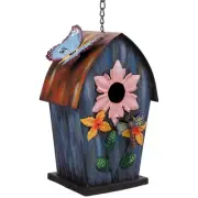 Metal Bird Houses for Outside Hanging,Wild Bird House Outdoor, Decorative Bir...