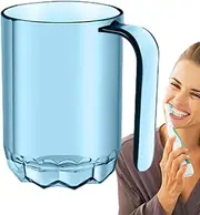 Toothbrush Tumbler, Toothbrush Cup | 500ml Clear Toothbrush Cup for Couples, Toiletries Organizing Cups for Facial Cleansers