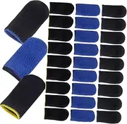 OSALADI Sweat-Proof Gaming Thumb Protectors 30 Pairs Touch Screen Finger Cots for Women Men