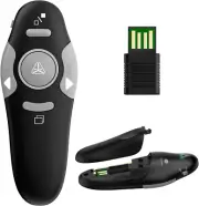 QUI Presentation Clicker Wireless Presenter Remote, RF 2.4GHz USB Powerpoint ...