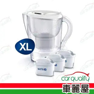 【BRITA】濾水壺 MARELLA馬利拉 白色3.5L 1壺3芯(車麗屋)