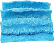 GLSTOY Realistic Ocean Wave Model Architectural Resin Craft Tabletop Miniature Seaside Landscape Ornament for Sand Table Decoration Compact Break Resistance Striking Visual Element