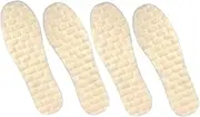 NULYLU 2 Pairs Winter Warm Insoles Thicken Fleece Shoe Inserts for Comfort Breathable Design for Casual Shoes and Boots for Cold Weather Use