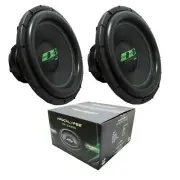 2 x Deaf Bonce Apocalypse 15" 4000 Watt 2 Ohm Subwoofer DB-SA255-D2