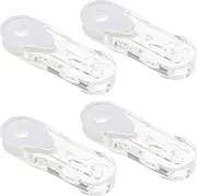 SING F LTD 4PCS Blinds Handles Curtain Cord Weights Pull String Pendants for Vertical Blind Roller Blinds Drapes Window Shutter Clear Plastic Safety Handle