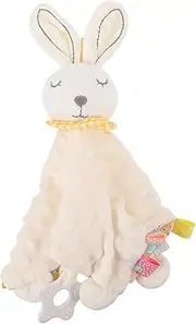 BIUDECO 1Pc Rabbit Shaped Comfort Towel Soft Appeasing for Newborns Saliva Towel for Soothing Durable Sleeping Doll for Interactive Playtime and Sleep Assistance