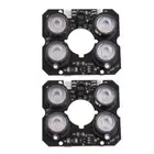 2PCS 90 Degree 4 Spot Light IR LED Board Infrared 850nm Bulb For CCTV Camera