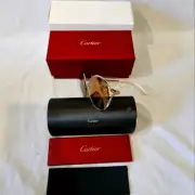 New CARTIER Trinity gold silver 2 tone sunglasses