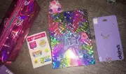 Claire’s Unicorn Donut Bag Diary Key Lock Butterfly Jewelry Justice Sticker Lot