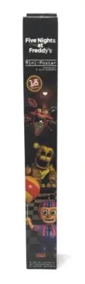 Just Toys Five Nights At Freddy's Mystery Mini Posters 2 Per Tube New 7" X 20"