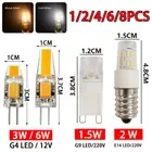 E14 AC12V Lamp G9 G4 6W LED Replace Halogen Light Bulb Capsule Not-Dimmable