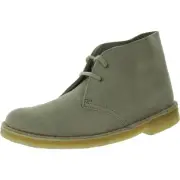 Clarks Womens Desert Boot Beige Suede Chukka Boots 7.5 Medium (B,M) BHFO 0591