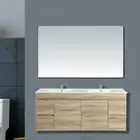 1500x900mm Frameless Wall Mounted Pencil Edge Bathroom Mirror Make-up Mirror