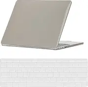 Compatible with MacBook Pro 14 inch Case with Touch ID 2021/2023 Release Model M1 A2442/A2779 M2 Pro/Max Chip, Plastic Protective Clear Colorful Hard Shell Case Cover & Keyboard Cover, Grey