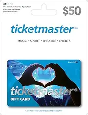 Ticketmaster Gift Card - Delivered by mail (AU Only)