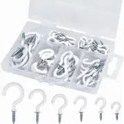 70 Pieces Cup Hook Ceiling Hooks Ceiling Hooks Screw Hooks Wall Hook Indoor and Outdoor Hanging Hook