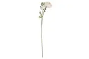 Hill Interiors Artificial Single Short Stem Ranunculus (Soft Cream) (One Size)
