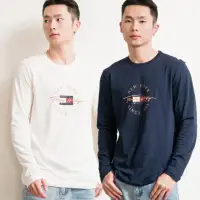 在飛比找momo購物網優惠-【Tommy Hilfiger】男版 燙印圓標文字LOGO 