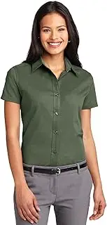 [Port Authority] Ladies Short Sleeve Easy Care Shirt, Clover Green