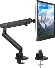 Mount-It! Single Monitor Arm Mount | Premium Desk Stand | Black