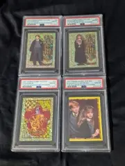 2001 Harry Potter Philosopher Stone Sticker PSA 8 Hermione Ron Weasley Lot