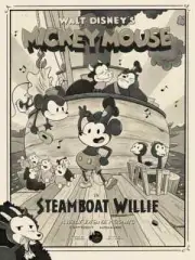 MONDO Steamboat Willie Variant by JJ Harrison Print Poster Mickey Mouse