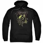 Poison Cat Hoodie Sweatshirt Mens Licensed Rock N Roll Music Band Retro Black