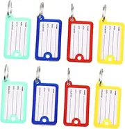 Tofficu 100pcs Multi-Functional Key Tags Id Labels for Easy Organization Gyms and Luggage Practical Key Label for Home and Travel