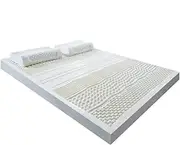 100% Natural Latex Mattress Slow Rebound Mattresses Customized Tatami Mattress with Inner Cover,(Style 2) 7.5cm,160x200cm(63x79in)