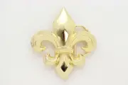 Fluer de lis Belt Buckle Cowgirl Gold Metal Men Women Saint Sign Western Rodeo